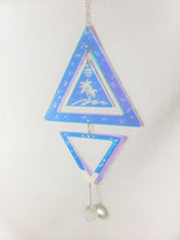 Load image into Gallery viewer, 80s Memphis Style Rainbow Iridescent Triangle Prism Suncatcher