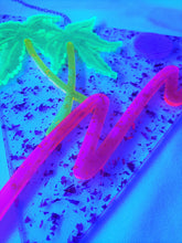 Load image into Gallery viewer, 80s Paradise Beach-Vaporwave Acrylic Art Wall Hanging Triangle