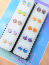 Load image into Gallery viewer, Pastel/Bright Vaporwave Retro Sun/Moon Studs Pack