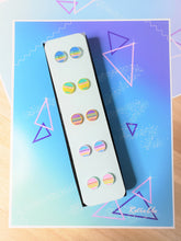 Load image into Gallery viewer, Pastel/Bright Vaporwave Retro Sun/Moon Studs Pack