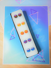 Load image into Gallery viewer, Pastel/Bright Vaporwave Retro Sun/Moon Studs Pack