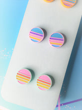 Load image into Gallery viewer, Pastel/Bright Vaporwave Retro Sun/Moon Studs Pack