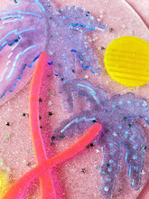 Load image into Gallery viewer, Neon Moon-Blacklight Crescent Moon Acrylic Art Wall Hanging