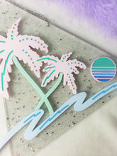 Load image into Gallery viewer, Pastel Dreams-Made to Order-80s Vaporwave Acrylic Art Wall Hanging Triangle