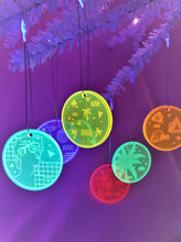Load image into Gallery viewer, 6 Pack-Vaporwave City-Mini Ornaments