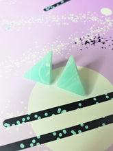 Load image into Gallery viewer, Mini 80s Inspired Chunky Glitter Triangle Studs | More Colors!