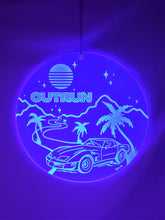 Load image into Gallery viewer, Outrun Desert-Blacklight Acrylic Art Wall Hanging