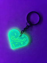 Load image into Gallery viewer, Fluorescent Radical! Heart Keychain