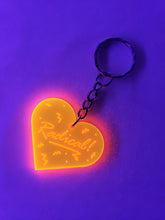 Load image into Gallery viewer, Fluorescent Radical! Heart Keychain