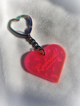Load image into Gallery viewer, Fluorescent Radical! Heart Keychain