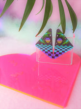 Load image into Gallery viewer, State of Mind Vaporwave Stud Geometric Earrings
