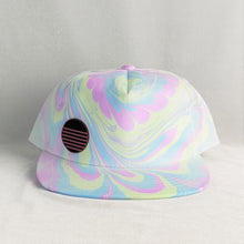 Load image into Gallery viewer, Pastel Waves 5 Panel Hat-Blacklight