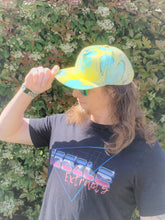 Load image into Gallery viewer, Pastel Waves 5 Panel Hat-Blacklight