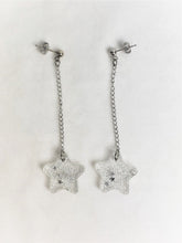 Load image into Gallery viewer, Mini Sparkle Star Dangle Earrings