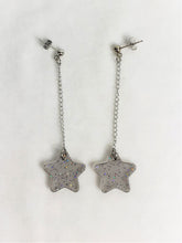 Load image into Gallery viewer, Mini Sparkle Star Dangle Earrings