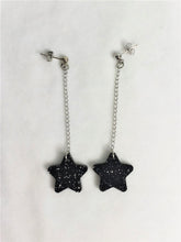 Load image into Gallery viewer, Mini Sparkle Star Dangle Earrings
