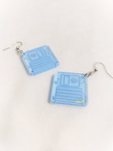 Load image into Gallery viewer, Mini Neon Retro Diskette Inspired Earrings