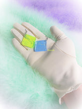 Load image into Gallery viewer, Mini Neon Retro Diskette Inspired Earrings