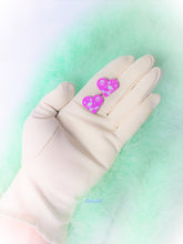 Load image into Gallery viewer, Retro Pink Flamingo Heart Studs