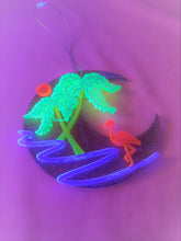 Load image into Gallery viewer, Mini Blacklight Wall Art-1980s Los Angeles