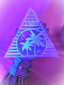 Personalized Year Sign-Vaporwave Engraved Acrylic Art Wall Hanging