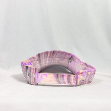 Load image into Gallery viewer, Pastel Purple Orange Black Retro Inspired Visor Hat-Marble Dipped
