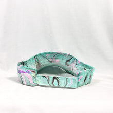 Load image into Gallery viewer, Tiny Pink Hearts Retro Inspired Visor Hat-Marble Dipped
