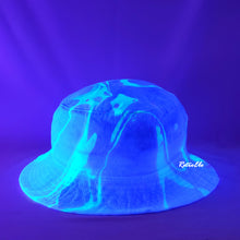 Load image into Gallery viewer, Color Block Blue Green Pink Retro Inspired Blacklight Bucket Hat-Marble Dipped
