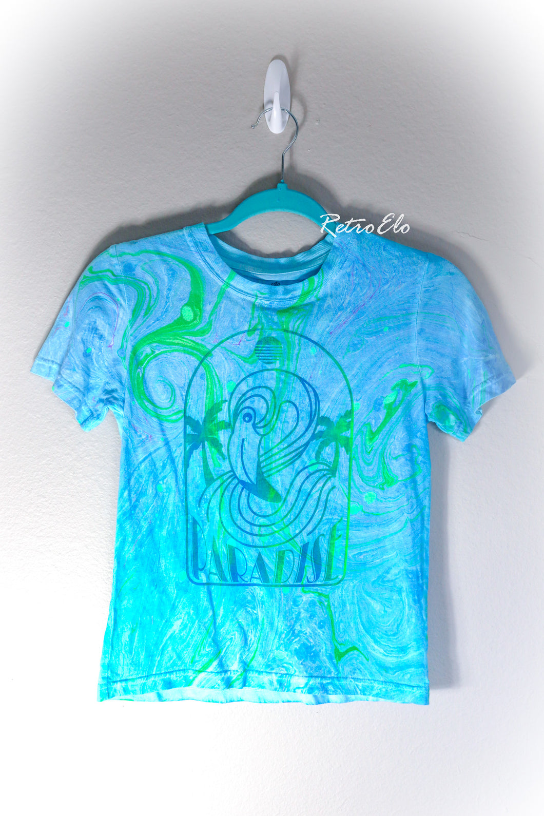 Flamingo Paradise Marbled Shirt-Youth Small