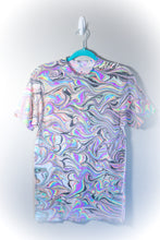 Load image into Gallery viewer, Flamingo Paradise Rainbow Marbled Shirt-Adult Small

