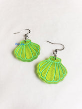 Load image into Gallery viewer, Mini Transparent Shimmer Seashell Earrings | More colors!
