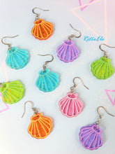 Load image into Gallery viewer, Mini Transparent Shimmer Seashell Earrings | More colors!
