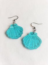 Load image into Gallery viewer, Mini Transparent Shimmer Seashell Earrings | More colors!
