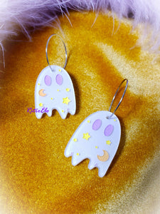 Mini White Ghost Earrings | Different Colors!