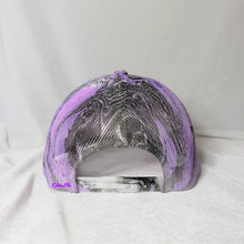 Load image into Gallery viewer, Purple and Black Splatter Trucker Hat
