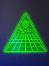 Load image into Gallery viewer, Blacklight Night-Vaporwave Acrylic Art Wall Hanging Triangle
