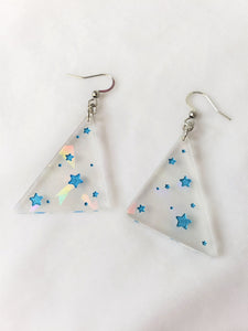 80s Star Triangle Geometric Earrings