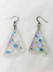 80s Star Triangle Geometric Earrings