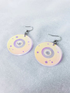 Mini Iridescent CD Earrings
