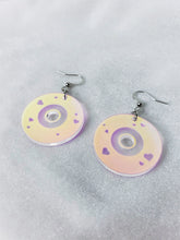 Load image into Gallery viewer, Mini Iridescent CD Earrings
