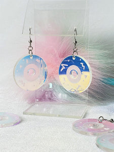 Mini Iridescent CD Earrings