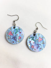 Load image into Gallery viewer, Pastel Retro Party Sparkle Dangle Earrings
