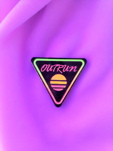 Outrun Triangle Pin