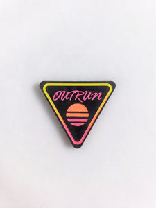 Outrun Triangle Pin