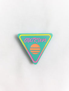 Outrun Triangle Pin