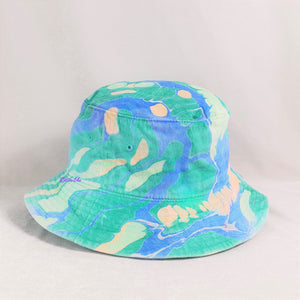 Green and Blue Trippy Bucket Hat