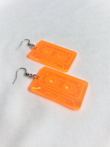 Neon Retro Mix Tape Earrings