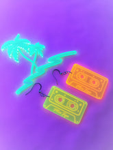 Load image into Gallery viewer, Neon Retro Mix Tape Earrings
