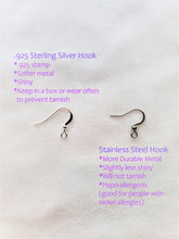 Load image into Gallery viewer, Iridescent Mini Crescent Moon Earrings
