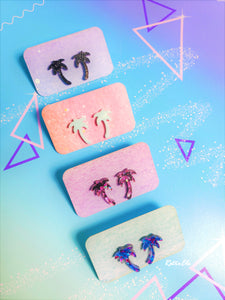 Mini Palm Tree Stud Earrings | More Colors!